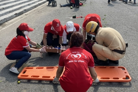 Lễ kỷ niệm Ngày Sơ cấp cứu thế giới năm 2023 diễn ra tại Vĩnh Phúc