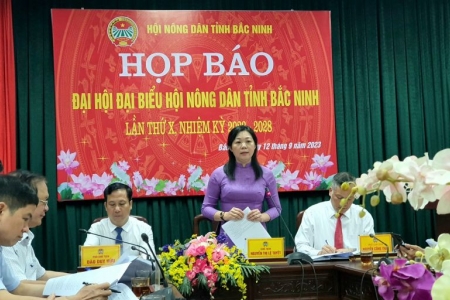 Bắc Ninh: Họp báo Đại hội đại biểu Hội Nông dân tỉnh