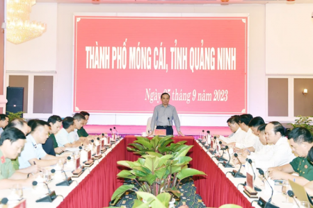 Phó thủ tướng Trần Lưu Quang làm việc với Quảng Ninh về công tác phòng chống buôn lậu