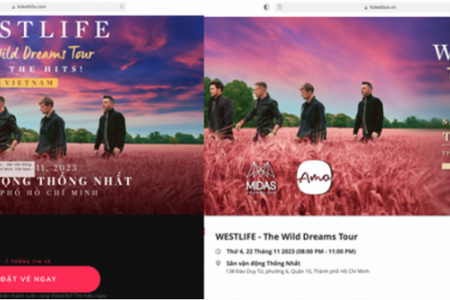 Cảnh báo thủ đoạn giả mạo website bán vé concert Westlife chiếm đoạt tài sản