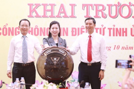 Khai trương Cổng thông tin điện tử Tỉnh ủy Bắc Giang