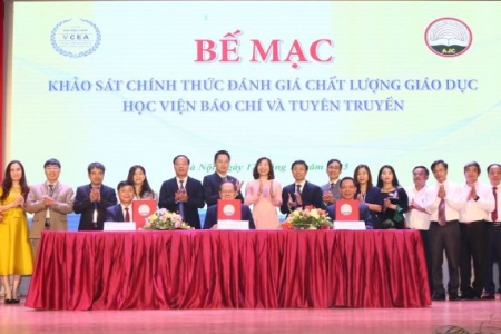 Lễ bế mạc đợt khảo sát chính thức đánh giá chất lượng giáo dục Học viện Báo chí và Tuyên truyền