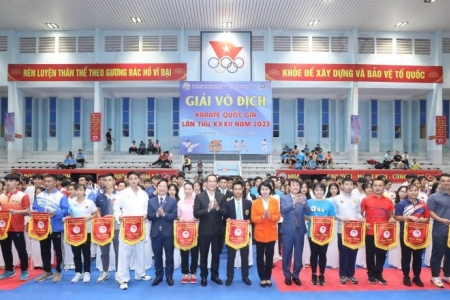 38 đoàn tham dự Giải vô địch Karate quốc gia năm 2023 được tổ chức tại Lạng Sơn