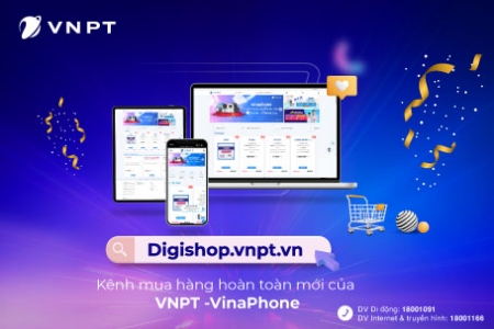 VNPT-VinaPhone ra mắt kênh mua hàng online Digishop