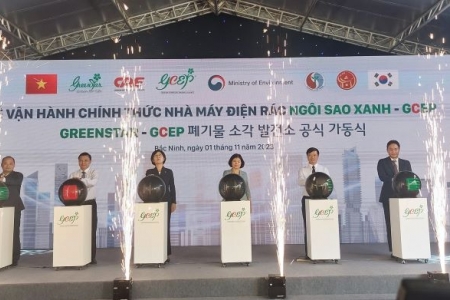 Bắc Ninh: Chính thức vận hành Nhà máy điện rác Ngôi Sao Xanh - GCEP