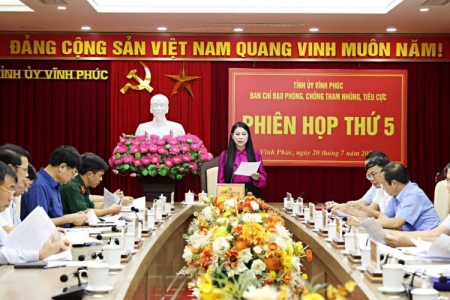 Vĩnh Phúc đứng đầu cả nước về công tác phòng chống tham nhũng năm 2022