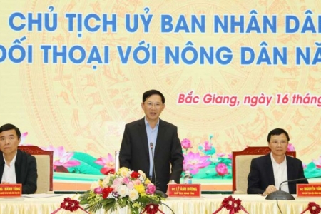 Chủ tịch UBND tỉnh Bắc Giang đối thoại với nông dân