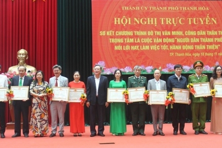 TP. Thanh Hóa sơ kết chương trình xây dựng “Đô thị văn minh, công dân thân thiện”