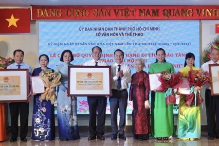 TP. Hồ Chí Minh có thêm ba di tích và một bảo tàng được xếp hạng cấp thành phố