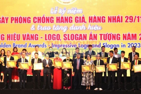 Vinh danh các doanh nghiệp được trao tặng danh hiệu “Thương hiệu Vàng – Logo, Slogan ấn tượng” – năm 2023