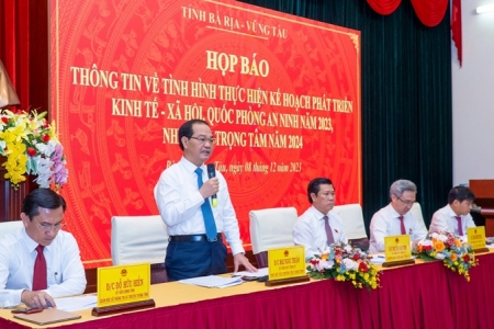 Bà Rịa – Vũng Tàu: Đặt mục tiêu tăng trưởng GRDP năm 2024 là 8,5%