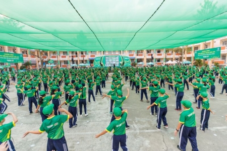 11.032 học sinh lập kỷ lục Việt Nam với màn đồng diễn thể dục ấn tượng