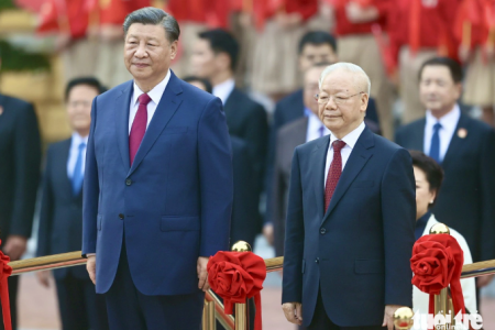 Tổng bí thư Nguyễn Phú Trọng chủ trì lễ đón cấp nhà nước Tổng bí thư, Chủ tịch Tập Cận Bình