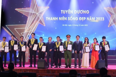 “Thanh niên sống đẹp” năm 2023: Vinh danh 20 gương thanh niên tiêu biểu đóng góp cho xã hội