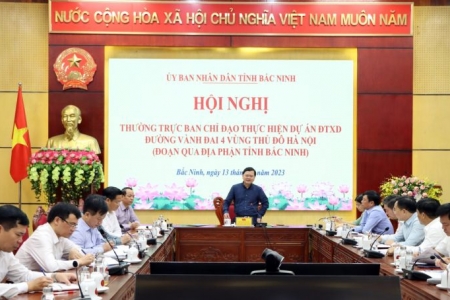 Bắc Ninh: Đẩy nhanh tiến độ dự án đầu tư xây dựng đường Vành đai 4 - Vùng thủ đô Hà Nội, đoạn qua địa phận tỉnh Bắc Ninh