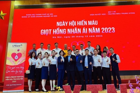 Cán bộ, đảng viên LPBank hưởng ứng chương trình hiến máu tình nguyện “Giọt hồng nhân ái 2023”