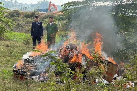 Thanh Hóa tiêu huỷ hàng chục nghìn sản phẩm, hàng hoá là thực phẩm không rõ nguồn gốc, xuất xứ