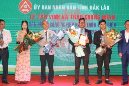 Đắk Lắk tôn vinh 32 sản phẩm thương hiệu công nghiệp nông thôn tiêu biểu cấp tỉnh