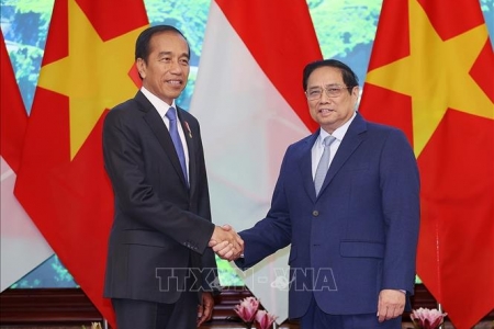 Thủ tướng Phạm Minh Chính hội kiến với Tổng thống Indonesia Joko Widodo