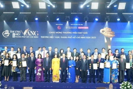 TP. Hồ Chí Minh vinh danh 32 doanh nghiệp đạt giải thưởng Thương hiệu Vàng lần 4 năm 2023