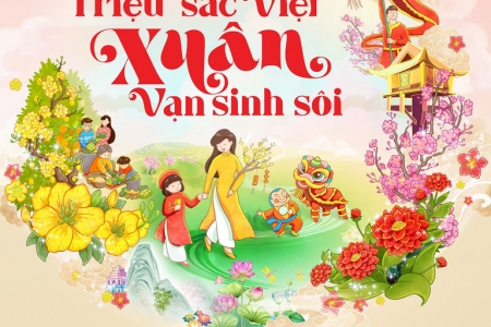 'Tết triệu sắc Việt, Xuân vạn sinh sôi' trên đường hoa Home Hanoi Xuan 2024