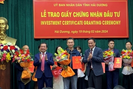 Hải Dương trao Giấy chứng nhận đăng ký đầu tư 9 dự án