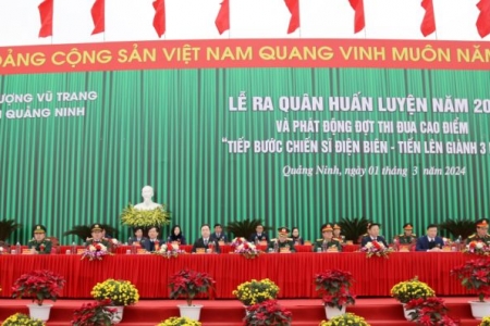 Lực lượng vũ trang tỉnh Quảng Ninh ra quân huấn luyện năm 2024