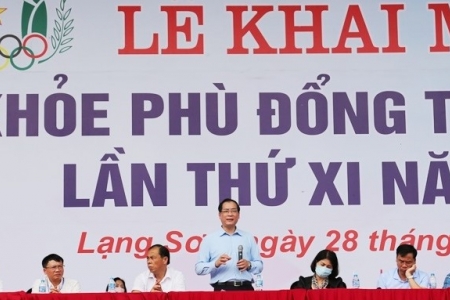 Lạng Sơn: Tổng duyệt Lễ khai mạc Hội khỏe Phù Đổng năm 2024