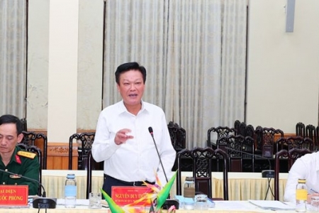 Đoàn công tác Trung ương làm việc với tỉnh Nam Định về sắp xếp đơn vị hành chính cấp huyện, xã