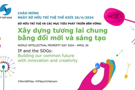 Bộ nhận diện của Ngày Sở hữu trí tuệ thế giới năm 2024 phiên bản tiếng Việt