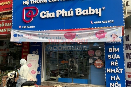 Hệ thống mẹ và bé Gia Phú Baby: Bày bán hàng hoá nước ngoài không có tem nhãn phụ Tiếng Việt