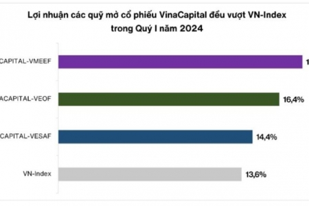 Các quỹ mở VinaCapital đạt lợi nhuận vượt chỉ số tham chiếu trong quý I/2024