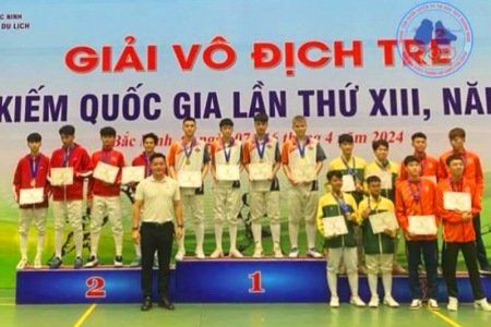 Quảng Ninh giành 7 huy chương tại Giải Vô địch trẻ Đấu kiếm Quốc gia 2024