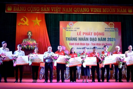 Quảng Bình phát động tháng nhân đạo năm 2024