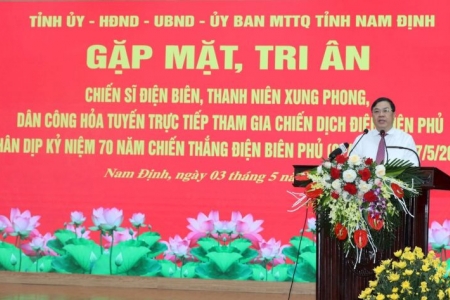 Gặp mặt, tri ân chiến sĩ trực tiếp tham gia chiến dịch Điện Biên Phủ