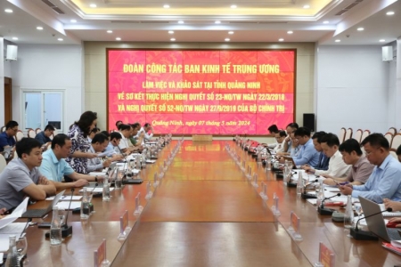 Đoàn công tác Ban Kinh tế Trung ương làm việc và khảo sát tại tỉnh Quảng Ninh