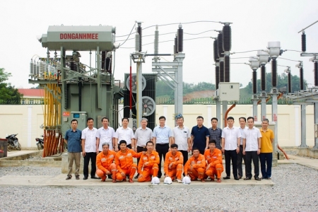 Đóng điện thành công trạm biến áp 110kV Thạch Thành