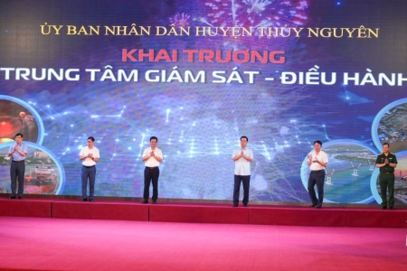 Khai trương Trung tâm Giám sát - Điều hành huyện Thuỷ Nguyên