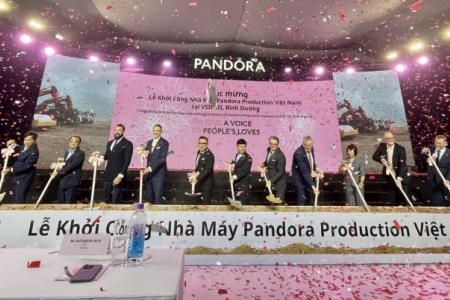 Pandora tổ chức Lễ khởi công nhà máy chế tác nữ trang mới tại Việt Nam