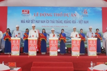 Khởi công xây dựng nhà máy dệt may Nam Ích Thái Thắng tại Thanh Hóa