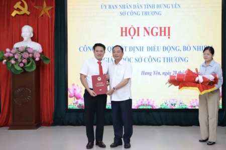 Hưng Yên: Bổ nhiệm ông Vũ Quang Thắng làm Giám đốc Sở Công Thương