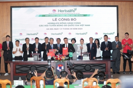 Herbalife Việt Nam tiếp tục đồng hành cùng các đội tuyển bóng đá quốc gia giai đoạn 2024 - 2027