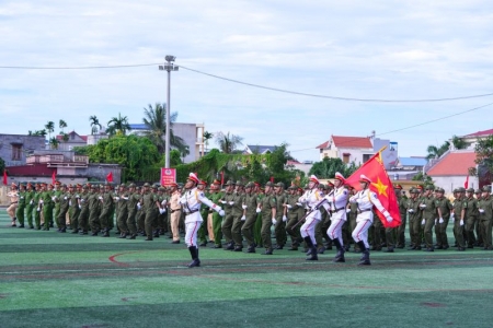 Huyện An Dương tổ chức Lễ ra mắt Lực lượng tham gia bảo vệ an ninh trật tự điểm cấp thành phố