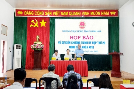 Thanh Hóa: Họp báo tuyên truyền về nội dung, chương trình Kỳ họp thứ 20, HĐND tỉnh khóa XVIII