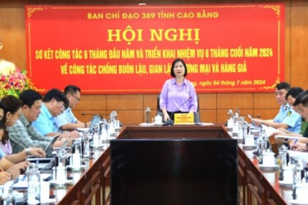 Ban Chỉ đạo 389 tỉnh Cao Bằng đạt kết quả khả quan trong chống buôn lậu, hàng giả