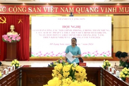 TP. Lạng Sơn: Giao ban công tác nội chính, phòng chống tham nhũng, cải cách tư pháp