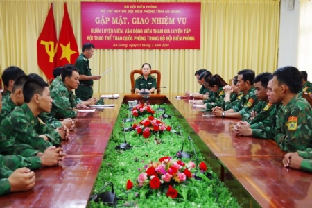 Quyết tâm đạt thành tích cao nhất tại Hội thao thể thao quốc phòng trong Bộ đội Biên phòng năm 2024