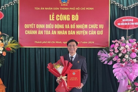 Ông Lê Minh Phước giữ chức vụ chánh án TAND huyện Cần Giờ, TP.HCM