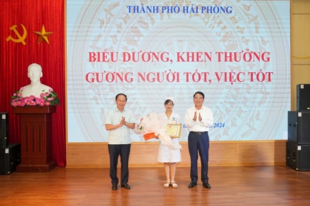 Biểu dương, khen thưởng điều dưỡng Nguyễn Thị Thảo, Khoa hô hấp, Bệnh viện Trẻ em Hải Phòng