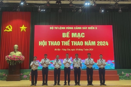 Bế mạc Hội thao thể thao Bộ Tư lệnh Vùng Cảnh sát biển 3 năm 2024